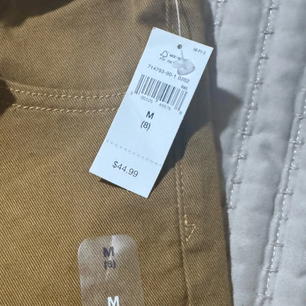 GAP‎ Boys Slim Stretch Pants Brown Pull On Elastic Waist Size M (8) NWT